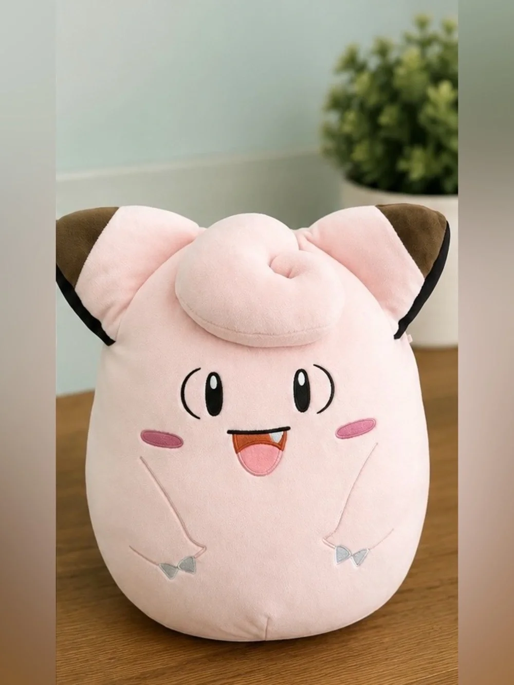 Pokémon Clefairy Squishmallow 14” Plush Pink Official Pokémon